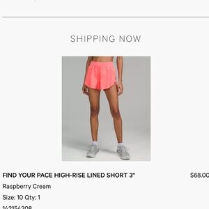 Find Your Pace Lululemon shorts